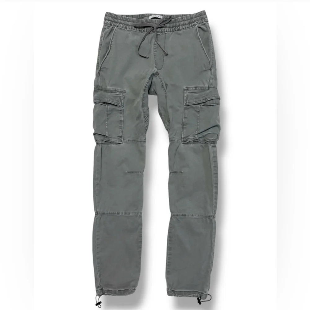 PACSUN Stretch Canvas Olive Slim Cargo Pants